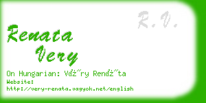 renata very business card